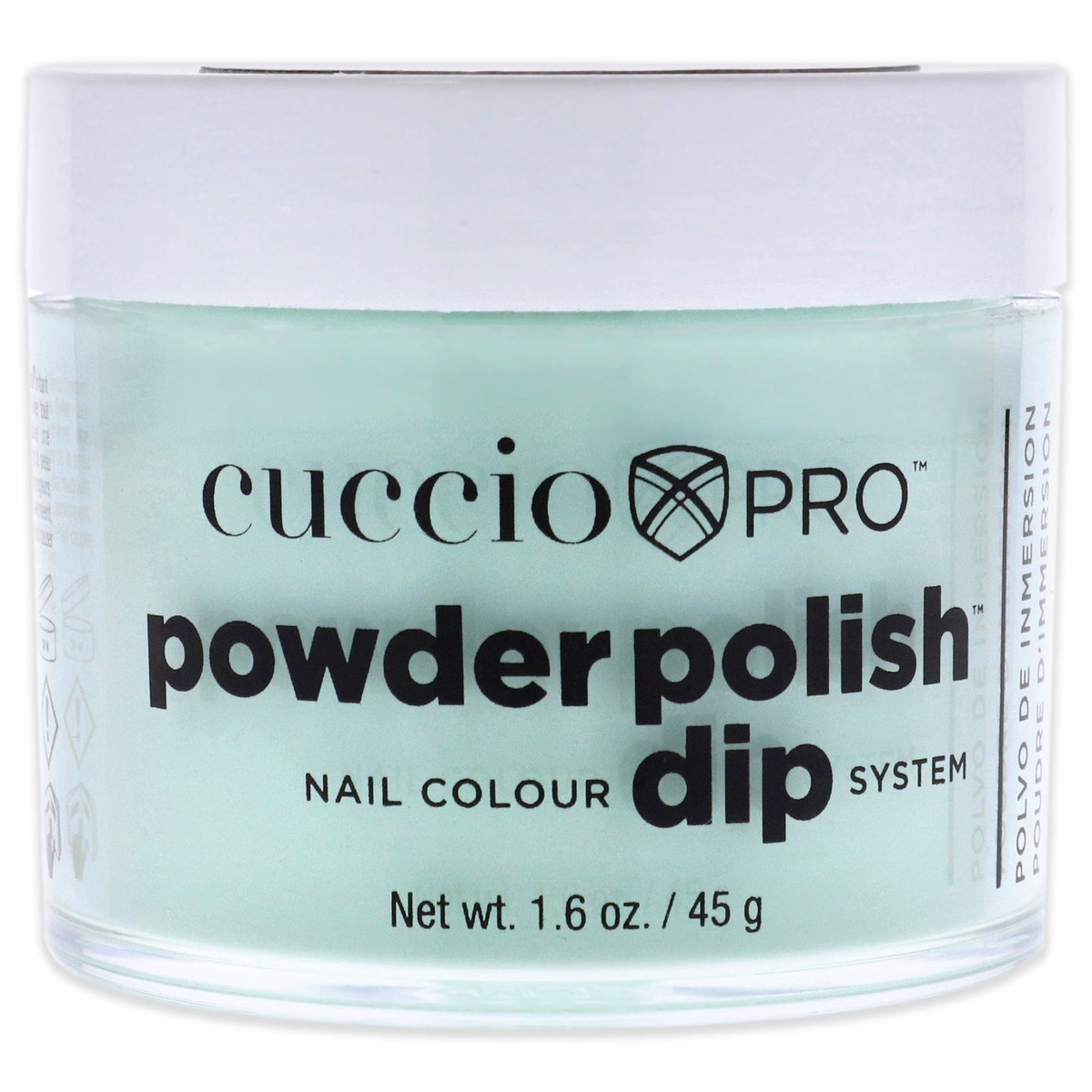 Cuccio Colour Pro Powder Polish Nail Colour Dip System - Mint Sorbet by Cuccio Colour for Women - 16 oz Nail Powder