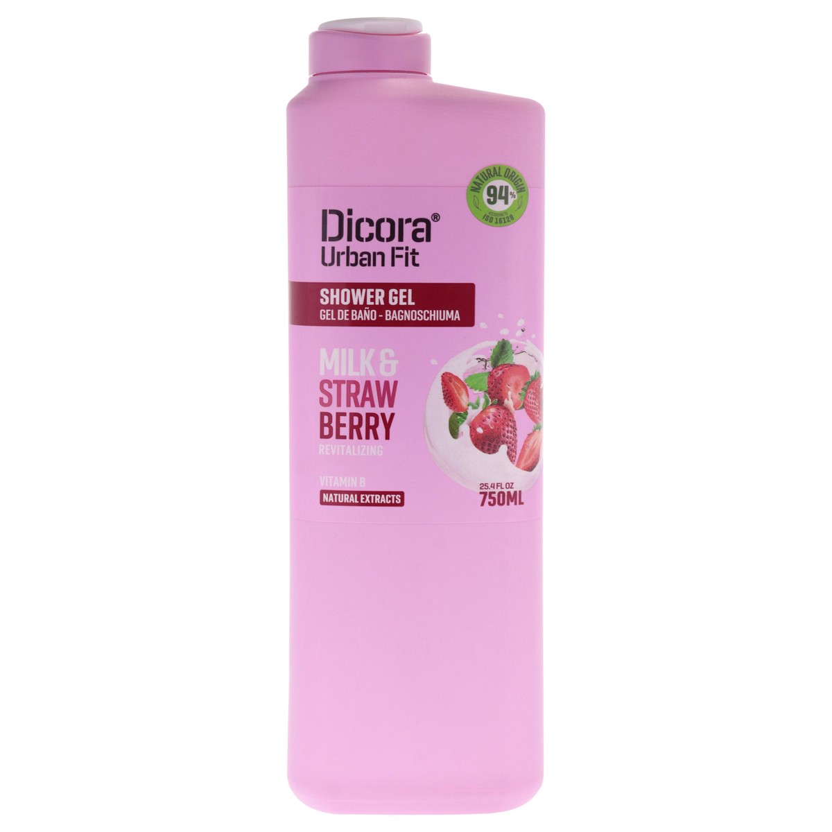 Dicora Urban Fit Shower Gel - Milk and Strawberry by Dicora Urban Fit for Unisex - 254 oz Shower Gel