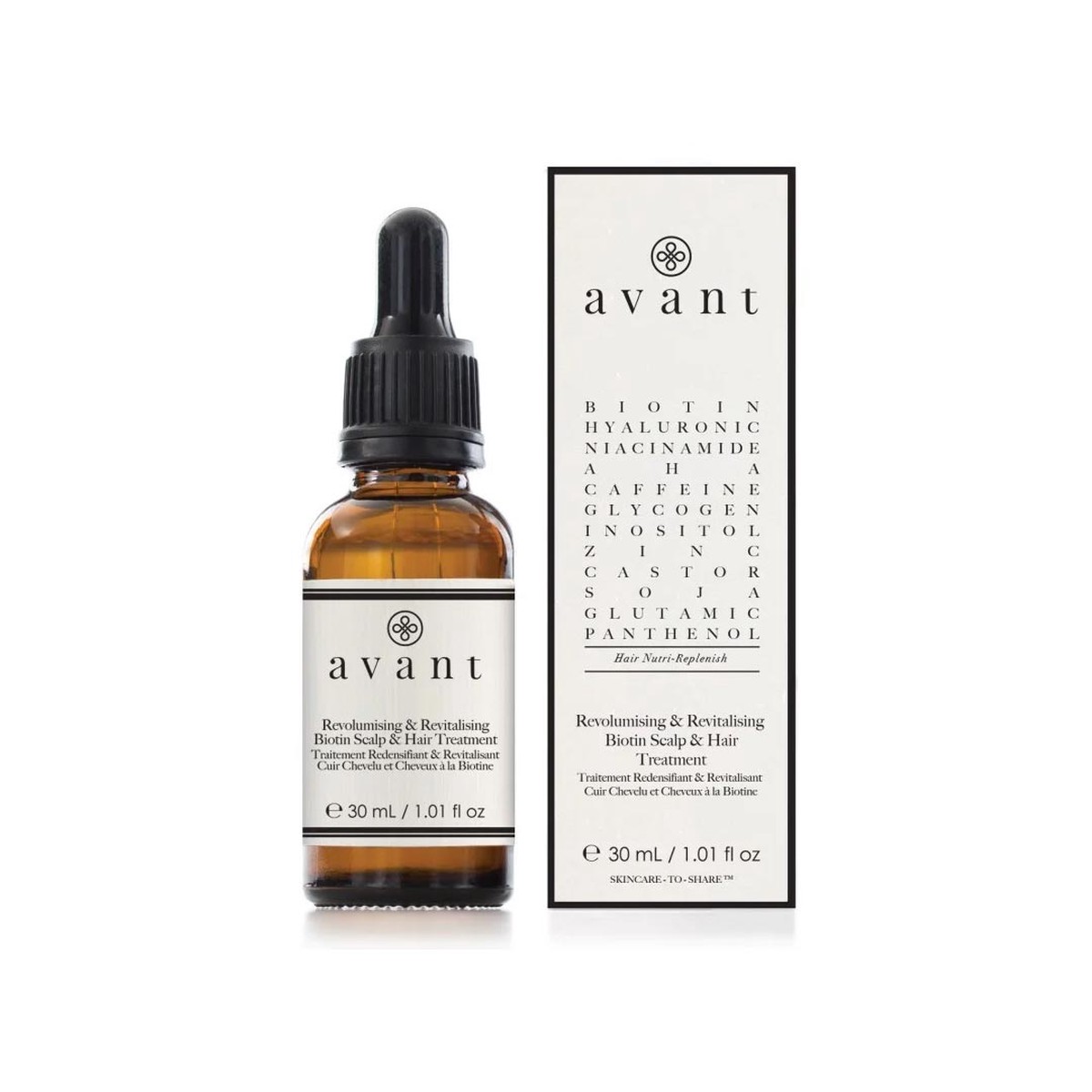 Avant Skincare Revolumising Revitalising Biotin Scalp Hair Treatment 30ml