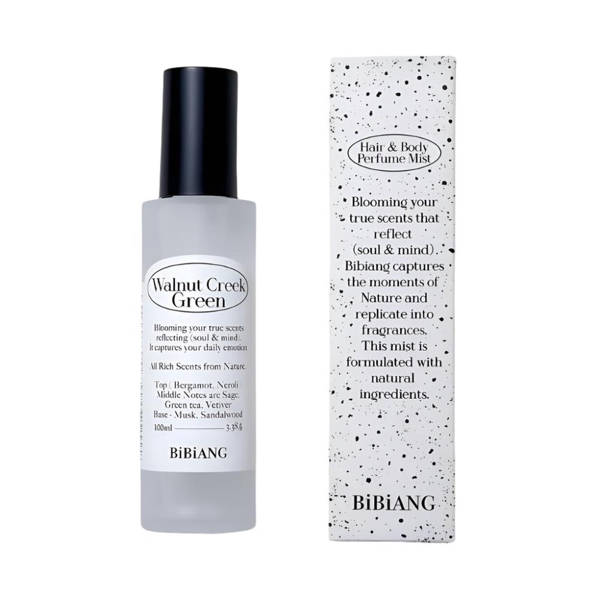 BiBiANG Hair Body Perfume Mist Walnut Creek Green 100ml