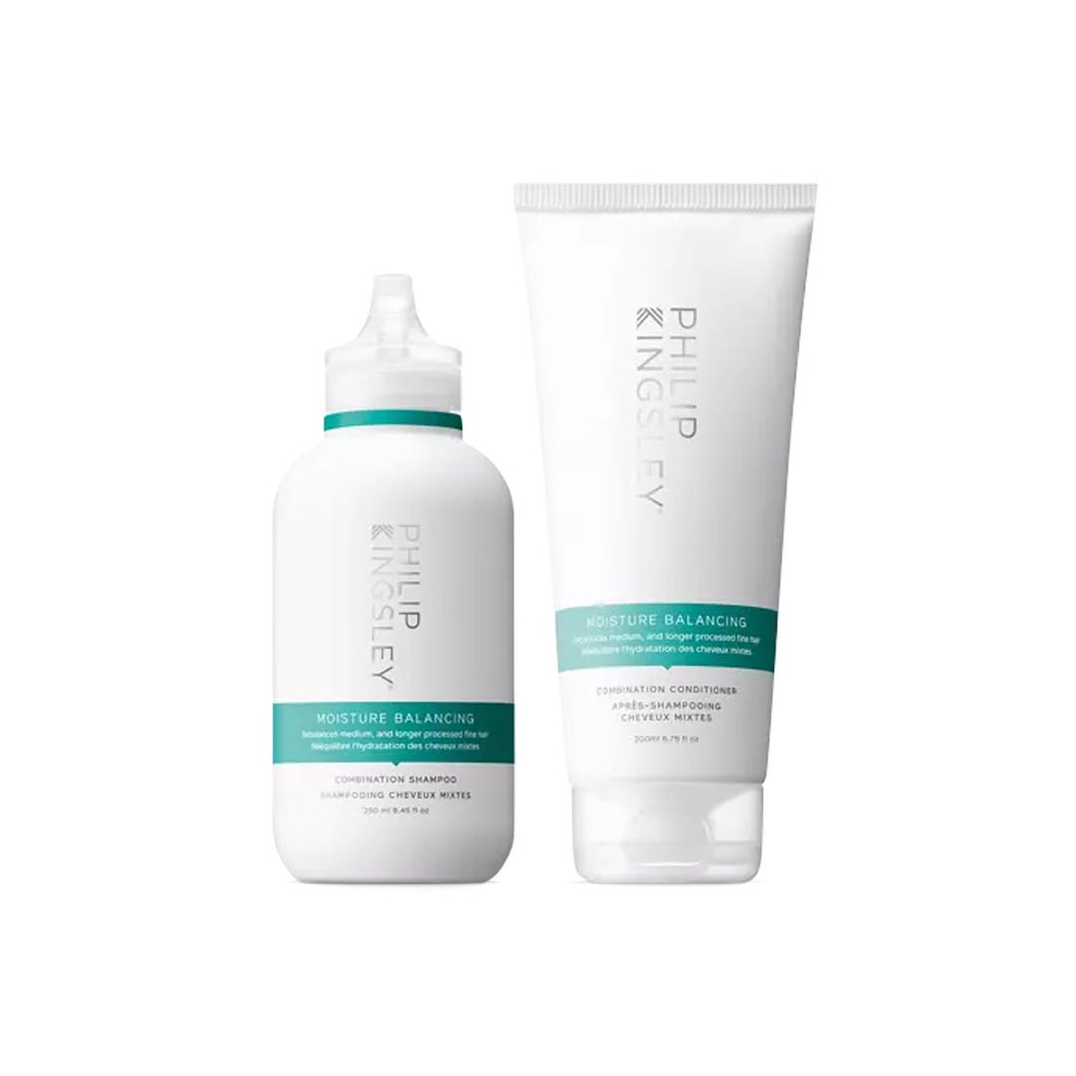 Philip Kingsley Moisture Balancing Shampoo 250ml Conditioner 200ml Duo