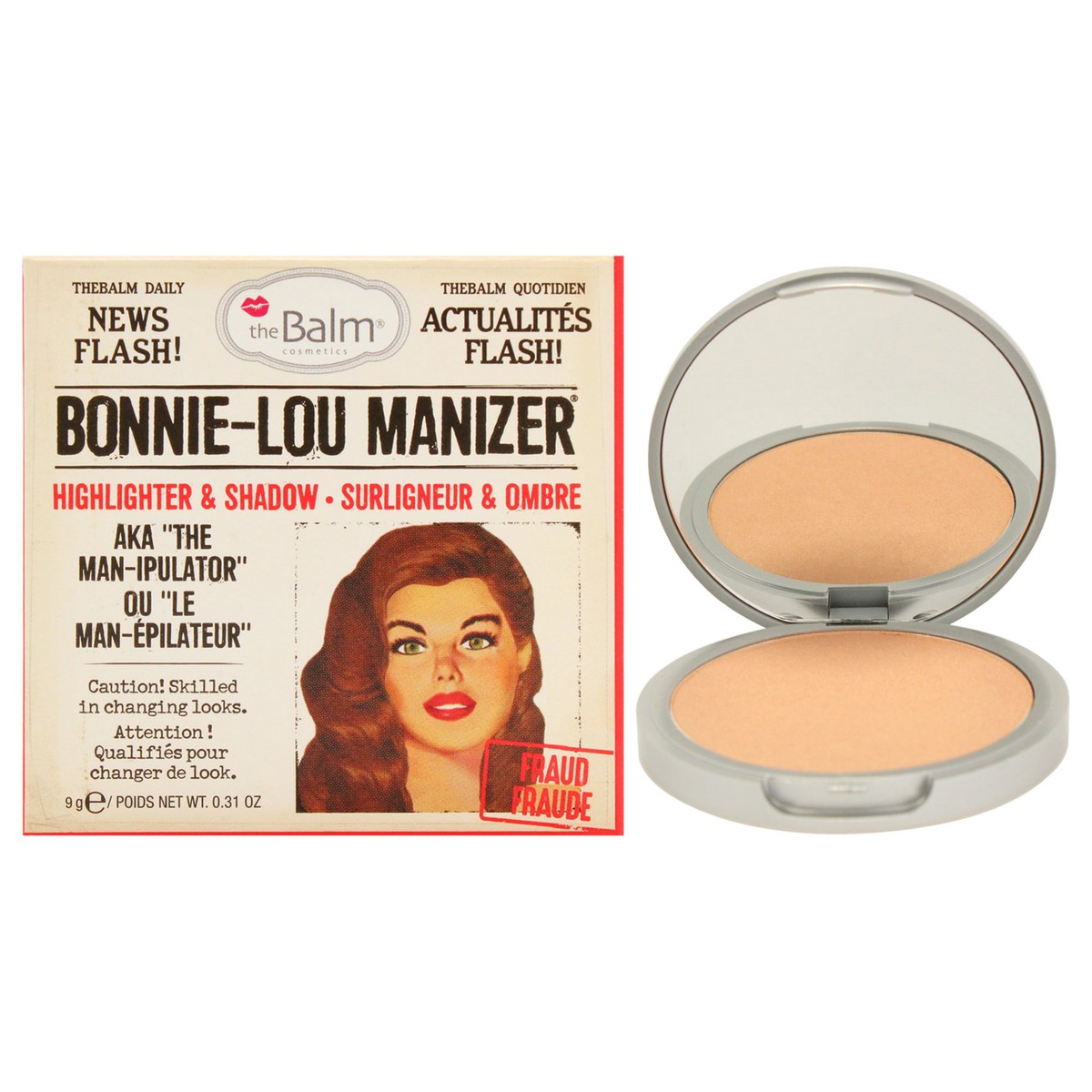 TheBalm Highlighter and Shadow - Bonnie Lou Manizer by the Balm for Women - 031 oz Makeup