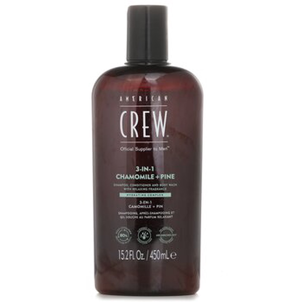 American Crew 3-in-1 Chamomile Pine Shampoo Conditoner And Body Wash 450ml152oz