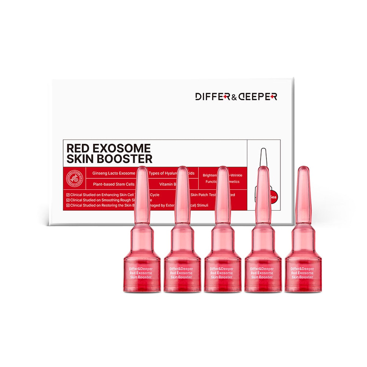 DIFFERDEEPER Red Exosome Skin Booster Starter Pack 2ml x 5ea
