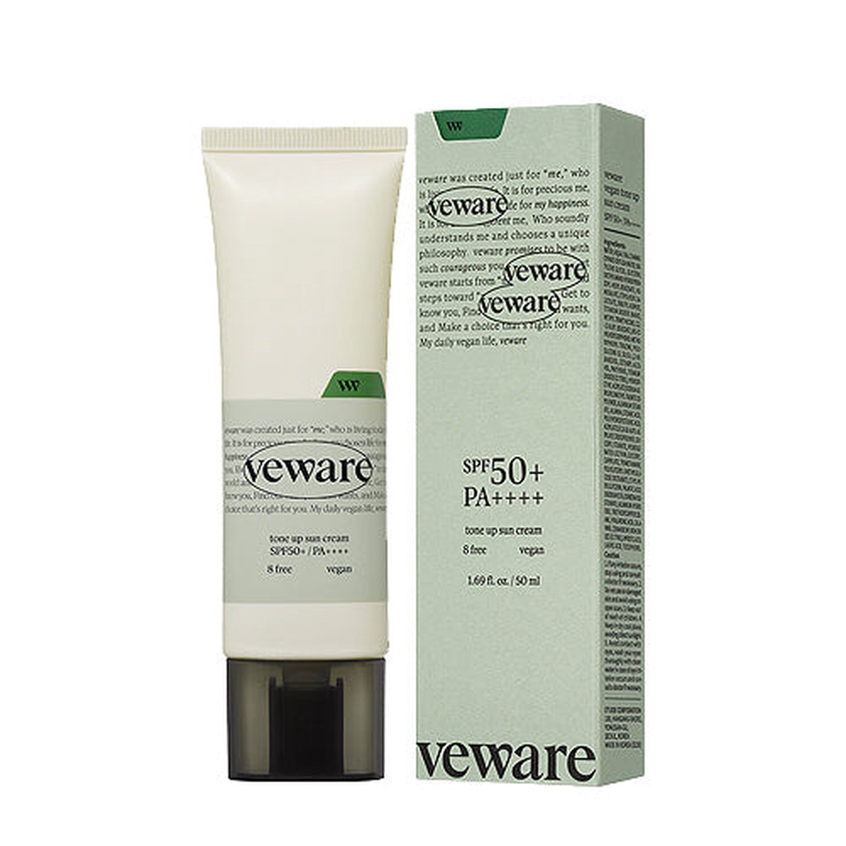 VEWARE vegan toneup sun cream 50ml SPF50 PA