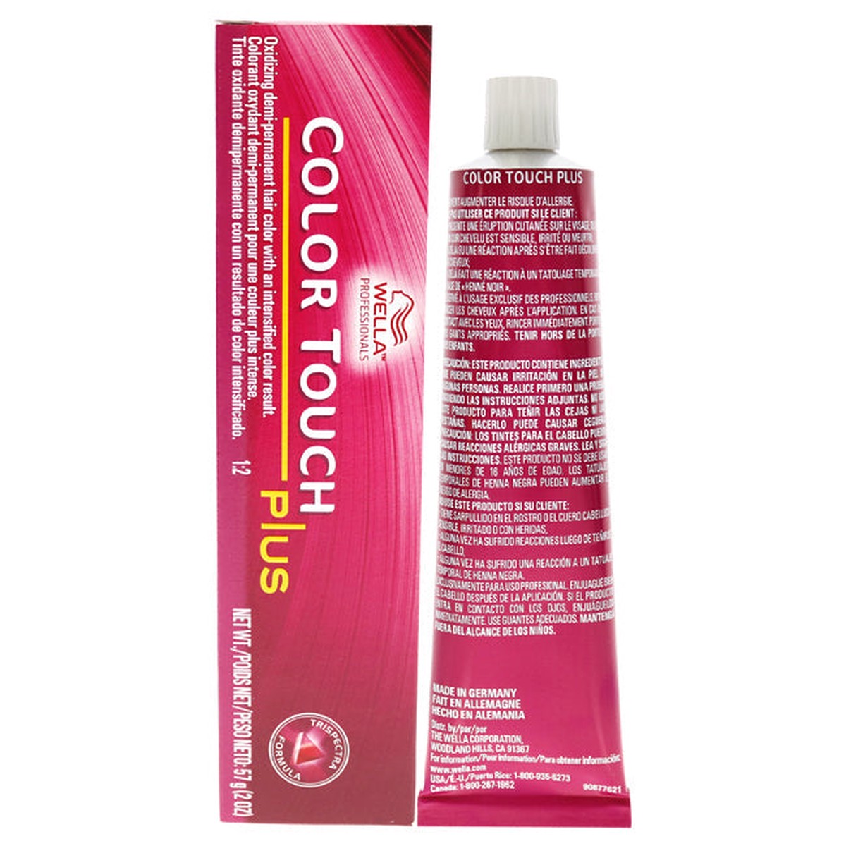 Wella Color Touch Plus Demi-Permanent Color - 66 04 Intense Dark Blonde-Natural Red by Wella for Unisex - 2 oz Hair Color