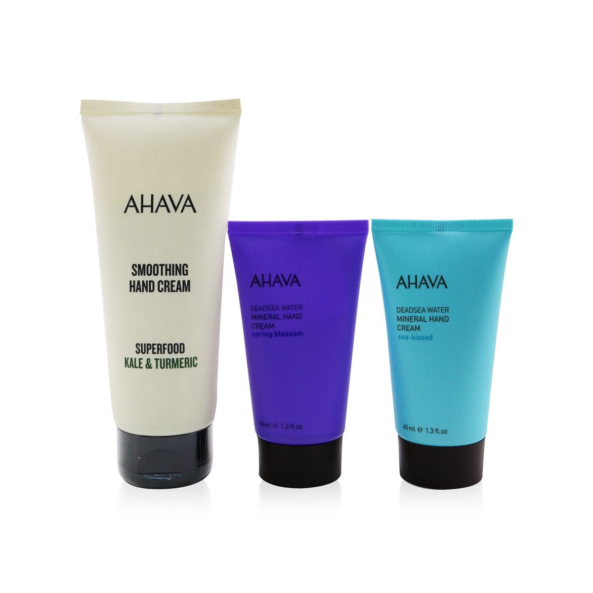 Ahava The Power Of Love Hand Trio Superfood Hand Cream Mineral Hand Cream - Spring Blossom Mineral Hand Cream - Sea-Kissed 3pcs