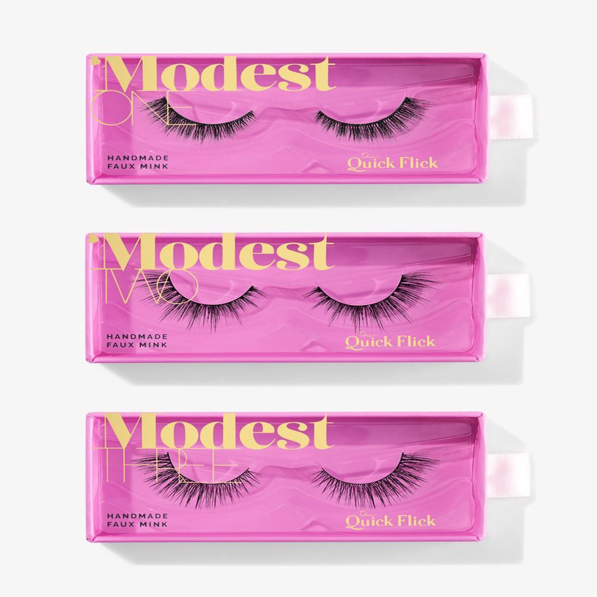 The Quick Flick False Lashes Modest 3