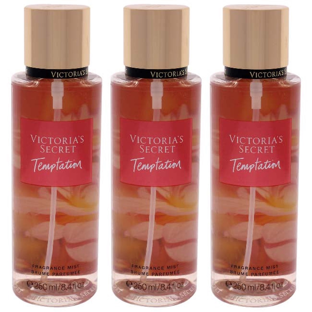 Victorias Secret Temptation by Victorias Secret for Women - 84 oz Fragrance Mist - Pack of 3