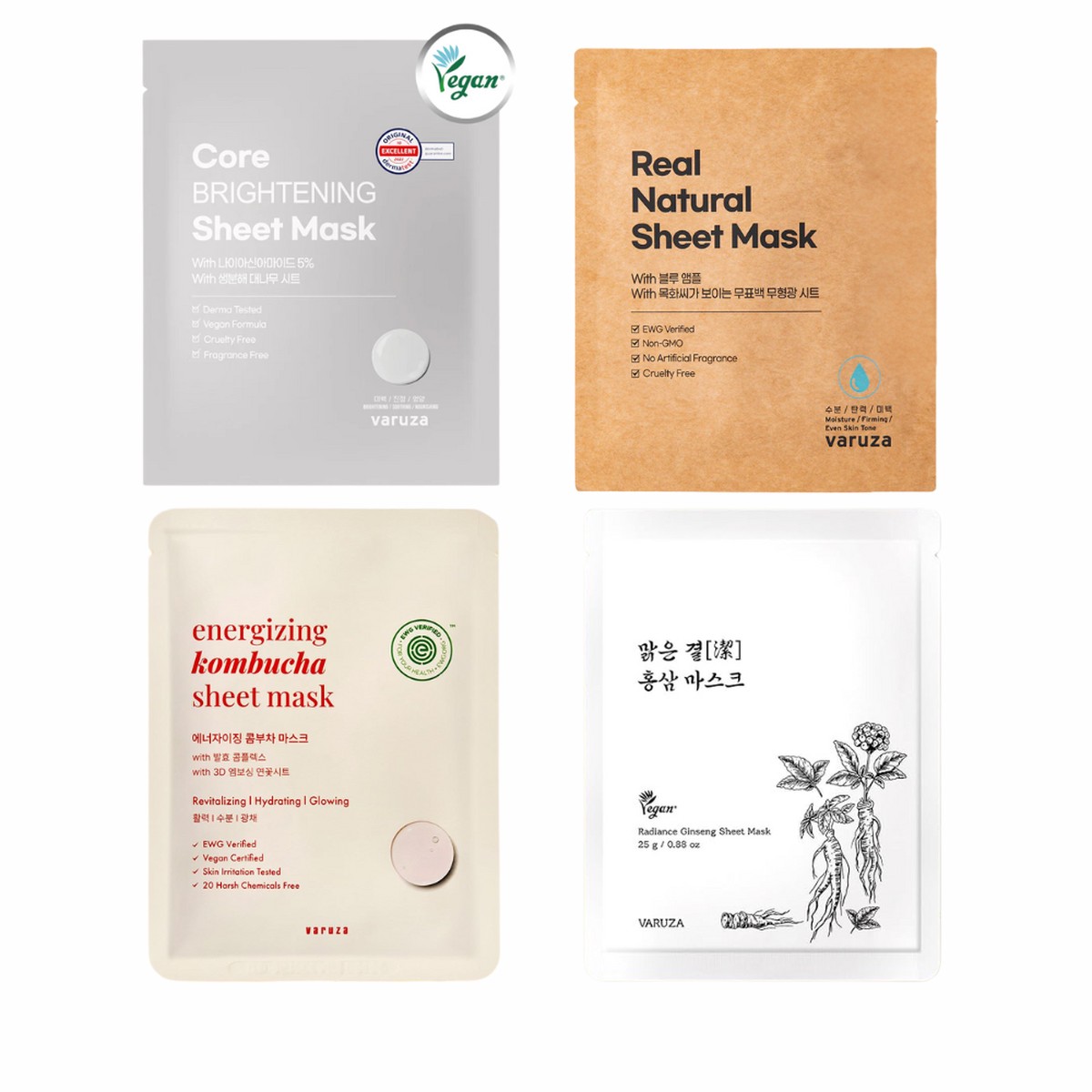 varuza Sheet Mask 25g30g 10ea