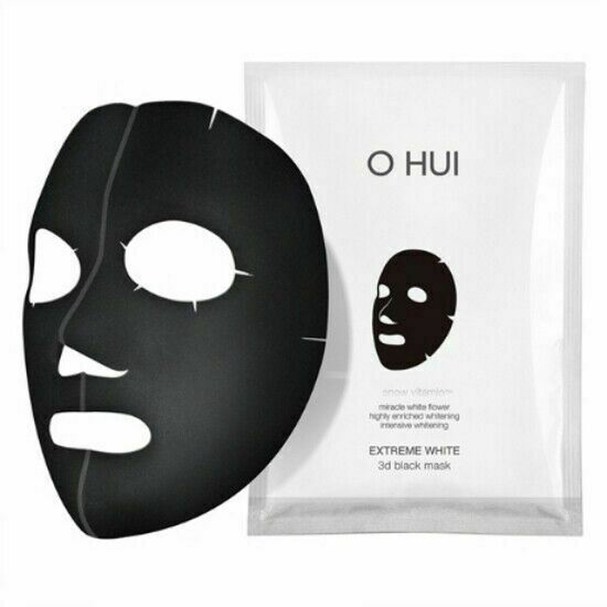 OHUI Extreme White 3D Black Facial Mask 27g x 6EA