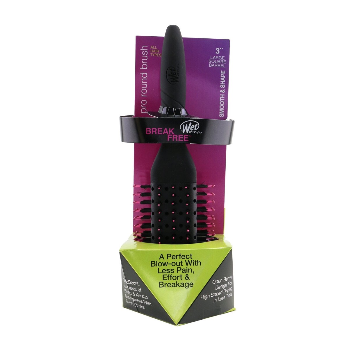 Wet Brush Pro Fast Dry Round Brush - 3 Square (All Hair Types) 1pc