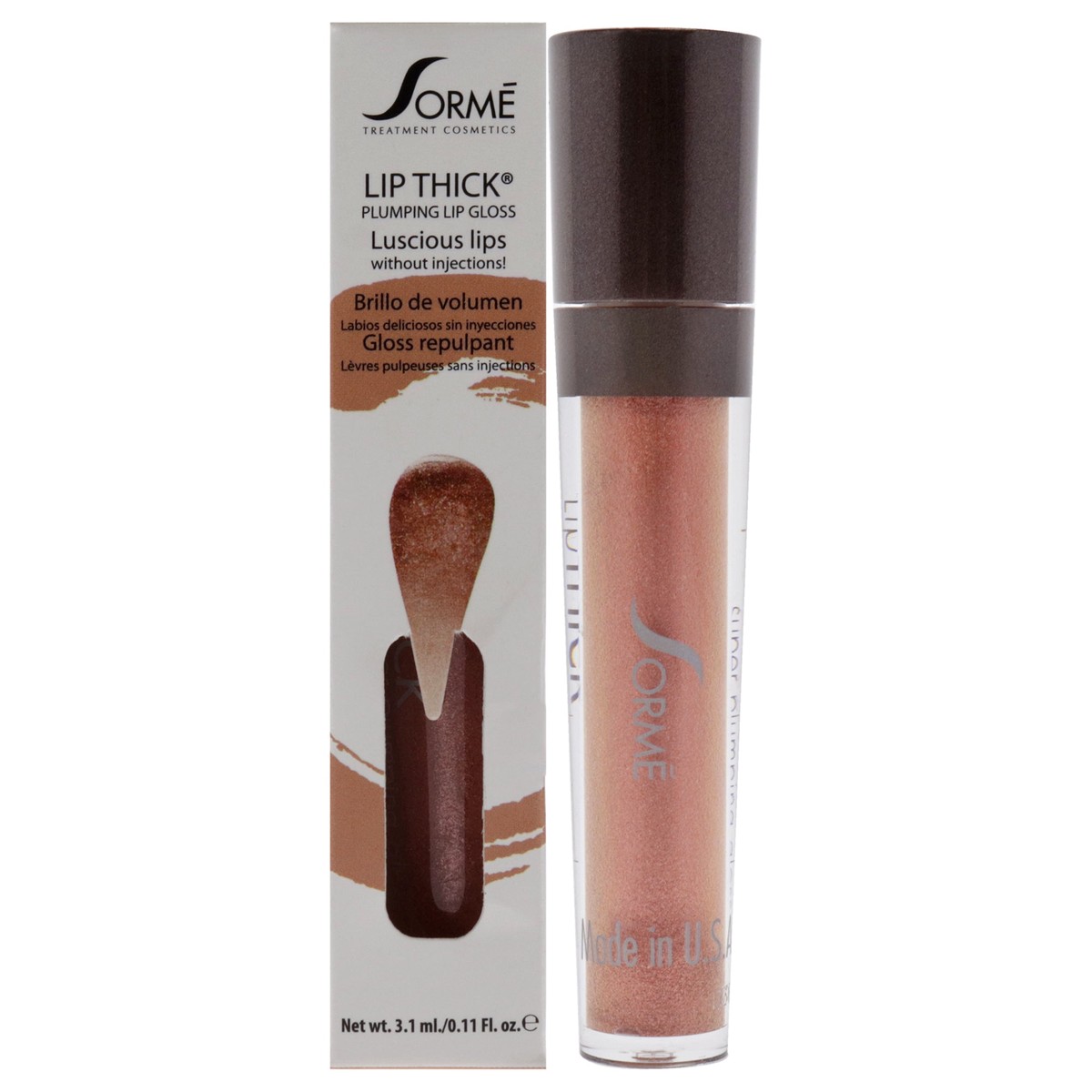 Sorme Cosmetics Lip Thick Plumping Lip Gloss - Unveil by Sorme Cosmetics for Women - 011 oz Lip Gloss