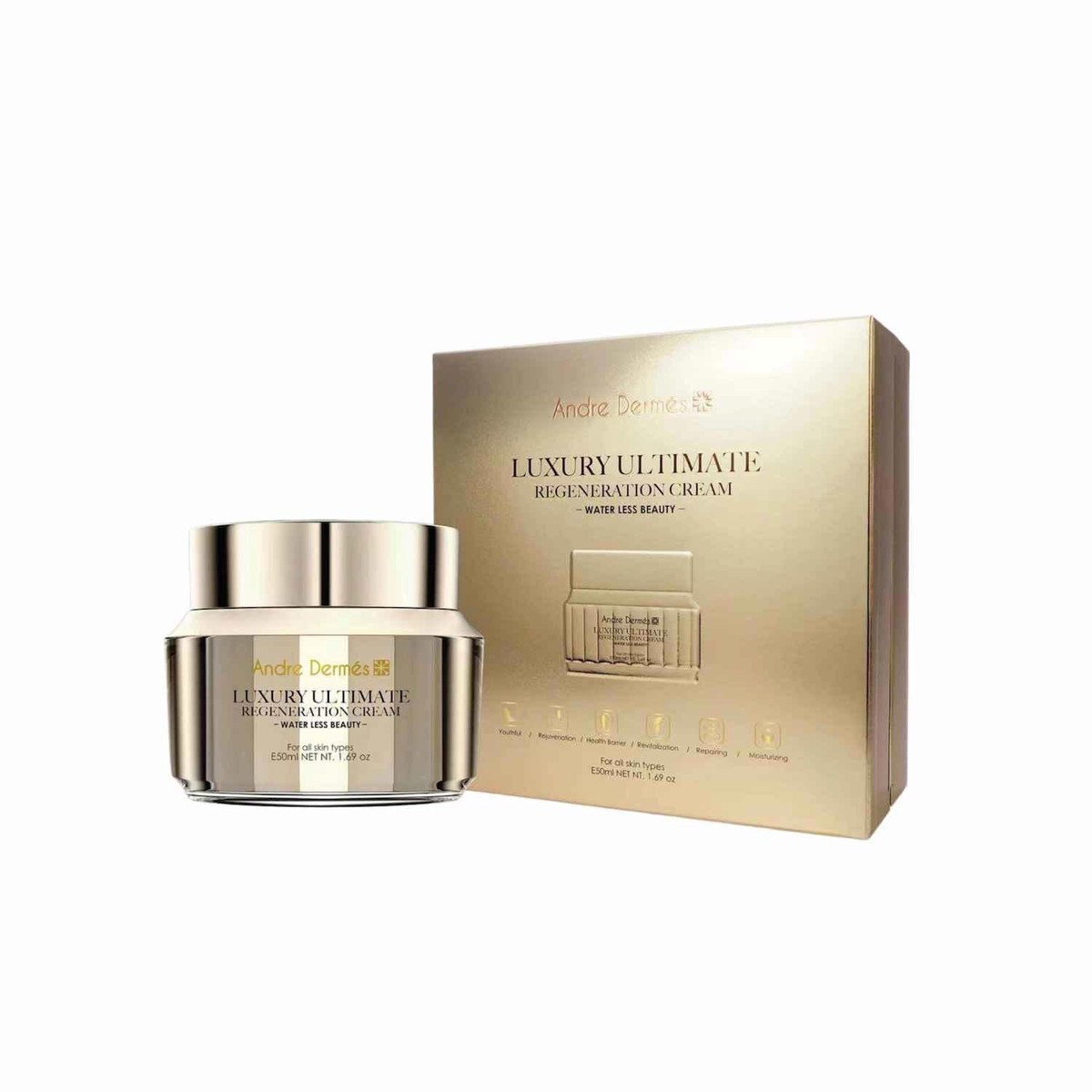 Andre Dermes Luxury Ultimate Regeneration Cream (Antioxidant Firming Hydrating Repairing Anti-Aging) (e50ml) AD003 Fixed Size