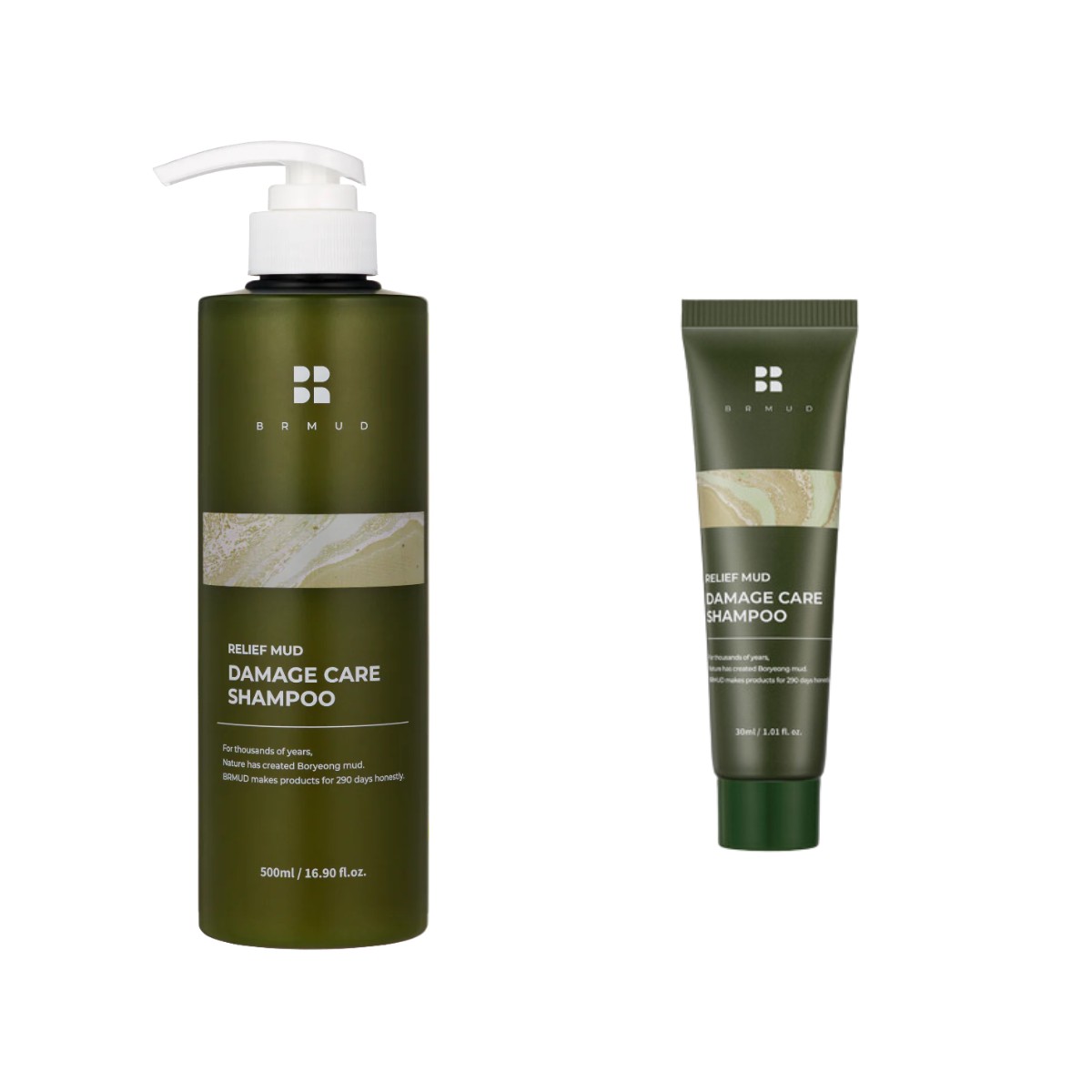 BRMUD Relief Mud Damage Care Shampoo 30ml500ml