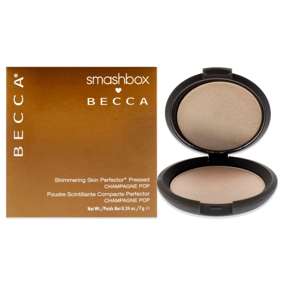 Smashbox Becca Shimmering Skin Perfector Pressed Highlighter - Champagne Pop by SmashBox for Women - 024 oz Highlighter