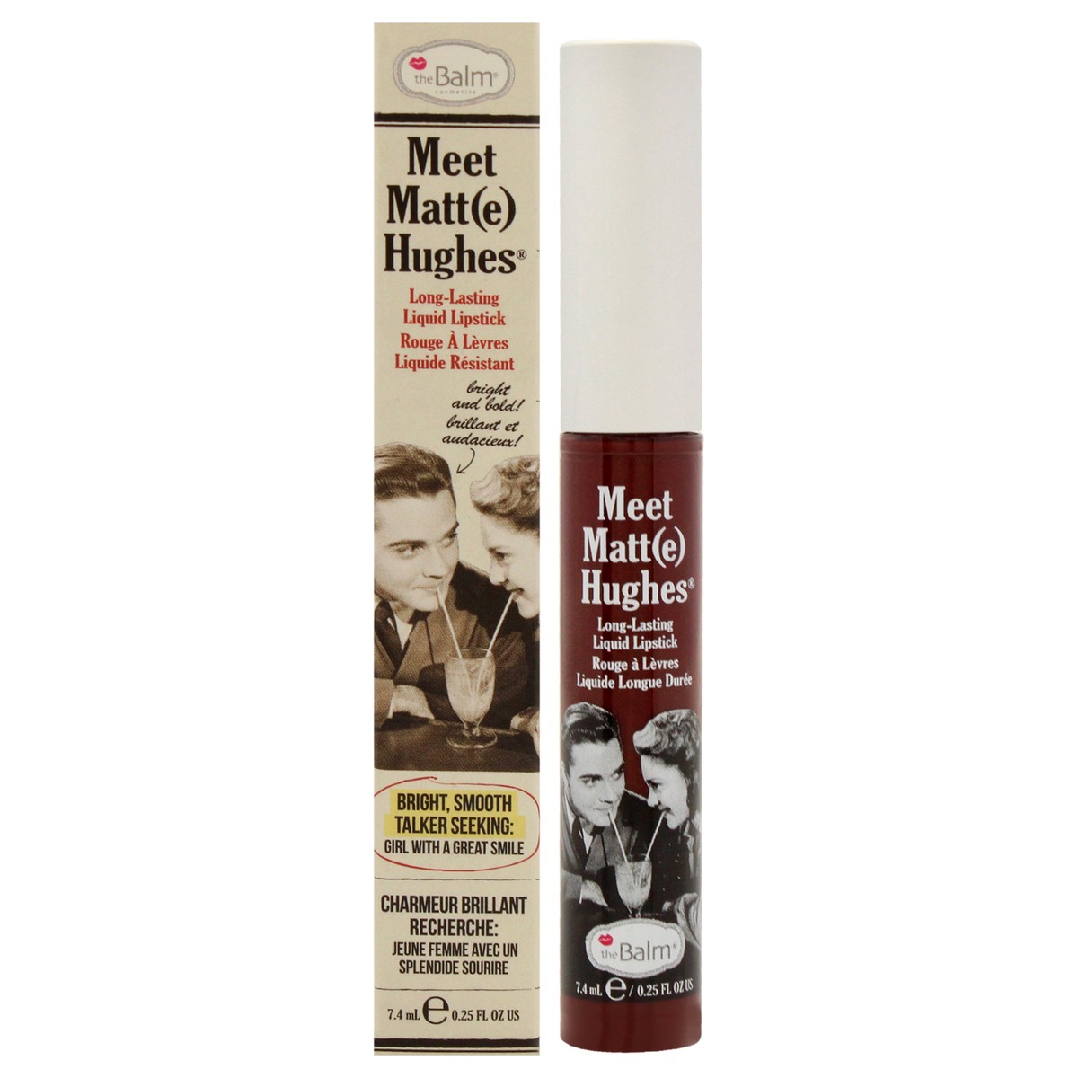 TheBalm Meet Matte Hughes Long Lasting Liquid Lipstick - Fierce by the Balm for Women - 025 oz Lipstick