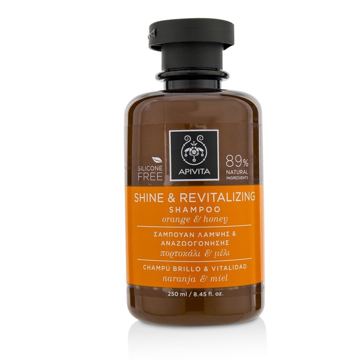 Apivita Shine Revitalizing Shampoo with Orange Honey 250ml845oz