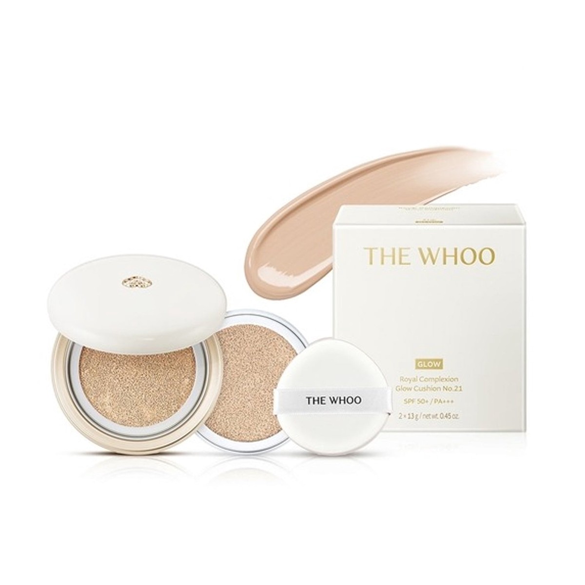THE WHOO Royal Complexion Glow Cushion Refill Set (2 Colors)
