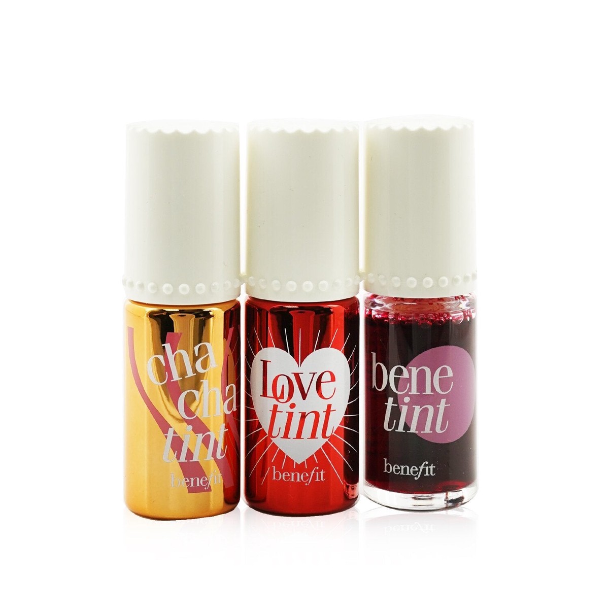 Benefit Lip Tints to Love Set (1x Chachatint 6ml 1x Lovetint 6ml 1x Benetint 6ml) 3x6ml02oz