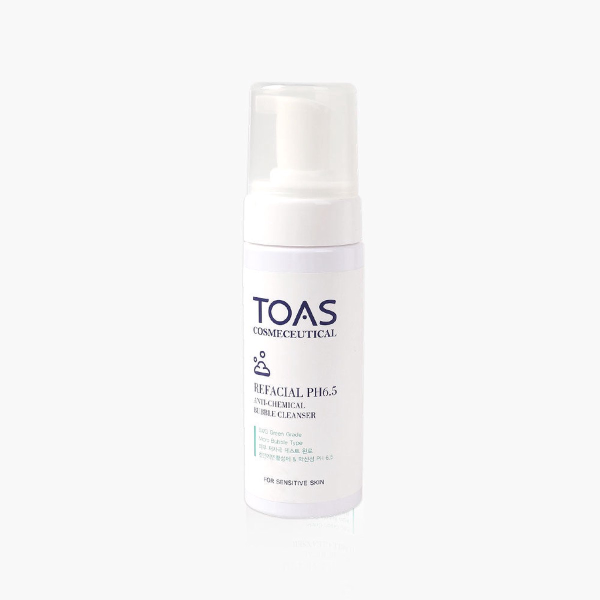 TOAS Refacial pH65 Anti-Chemical Bubble Cleanser 150ml