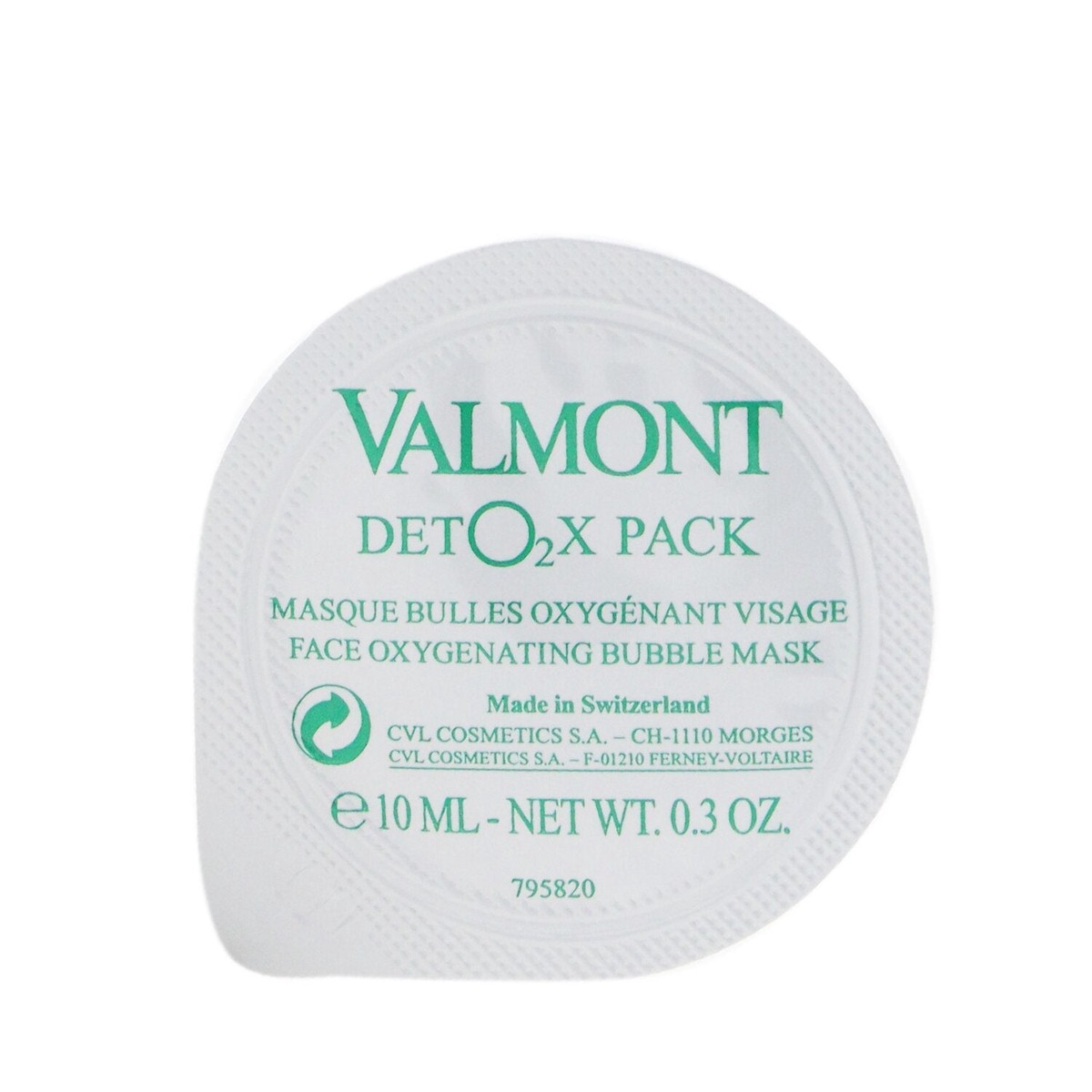 Valmont Deto2x Pack - Oxygenating Bubble Mask 6x10ml03oz