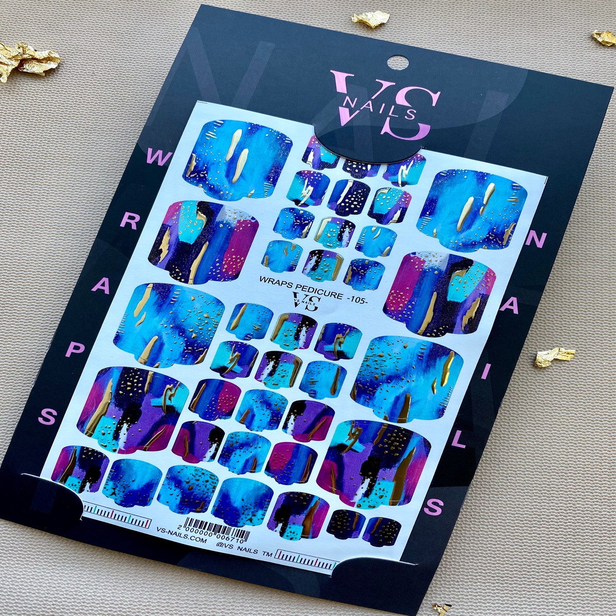 VS NAILS Pedicure Wraps Nr105