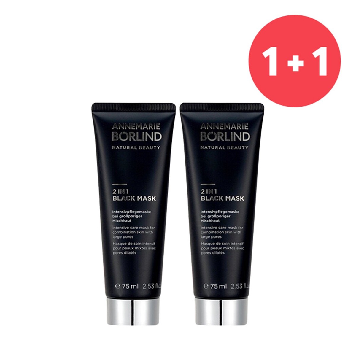 Annemarie Borlind Buy 1 Get 12 In 1 Black Mask - Intensive Care Mask For Combination Skin with Large Pores (Add ONE to Cart and get TWO) 75ml253oz
