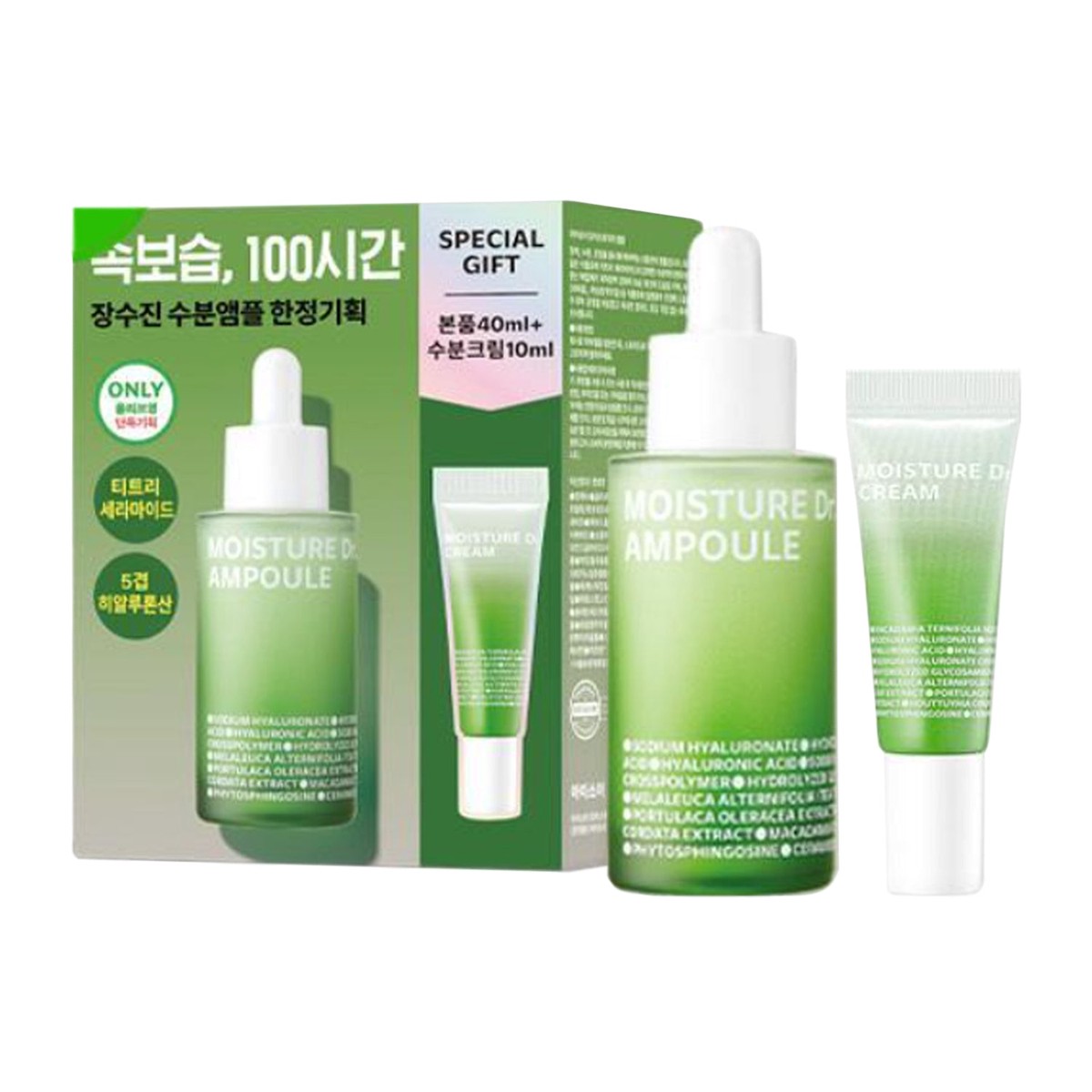ISOI Moisture Dr Ampoule 40ml Set (Cream 10ml)