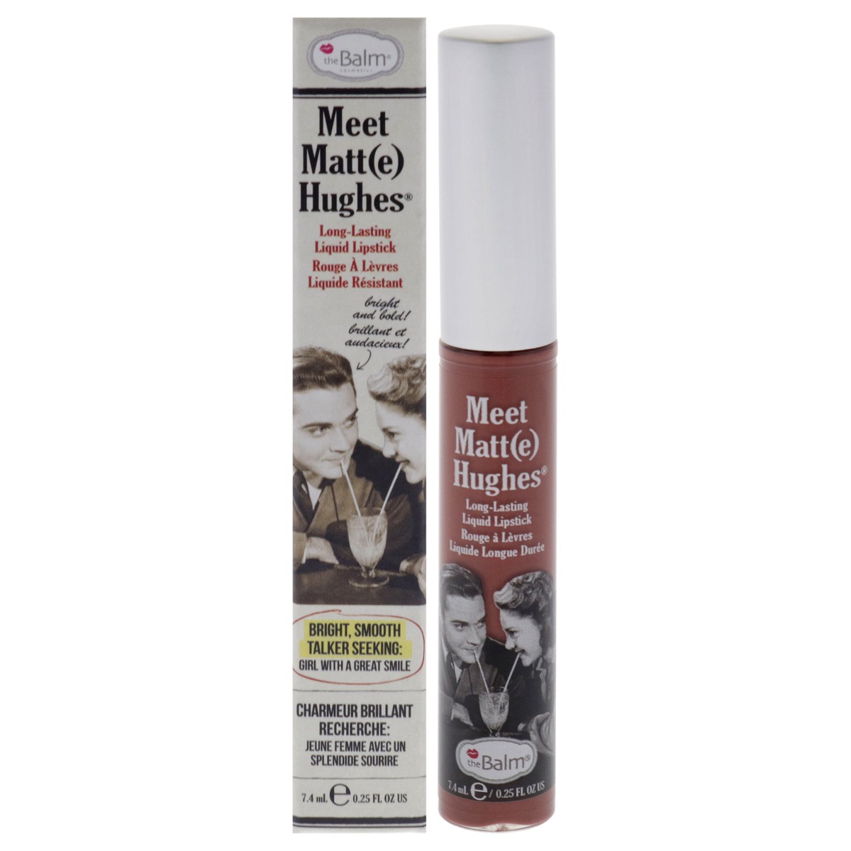 TheBalm Meet Matte Hughes Long Lasting Liquid Lipstick - Reliable by the Balm for Women - 025 oz Lip Gloss