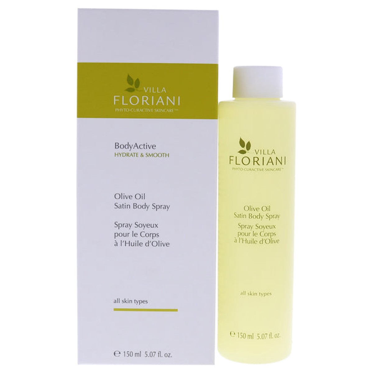 Villa Floriani Olive Oil Satin Body Spray by Villa Floriani for Unisex - 507 oz Body Spray