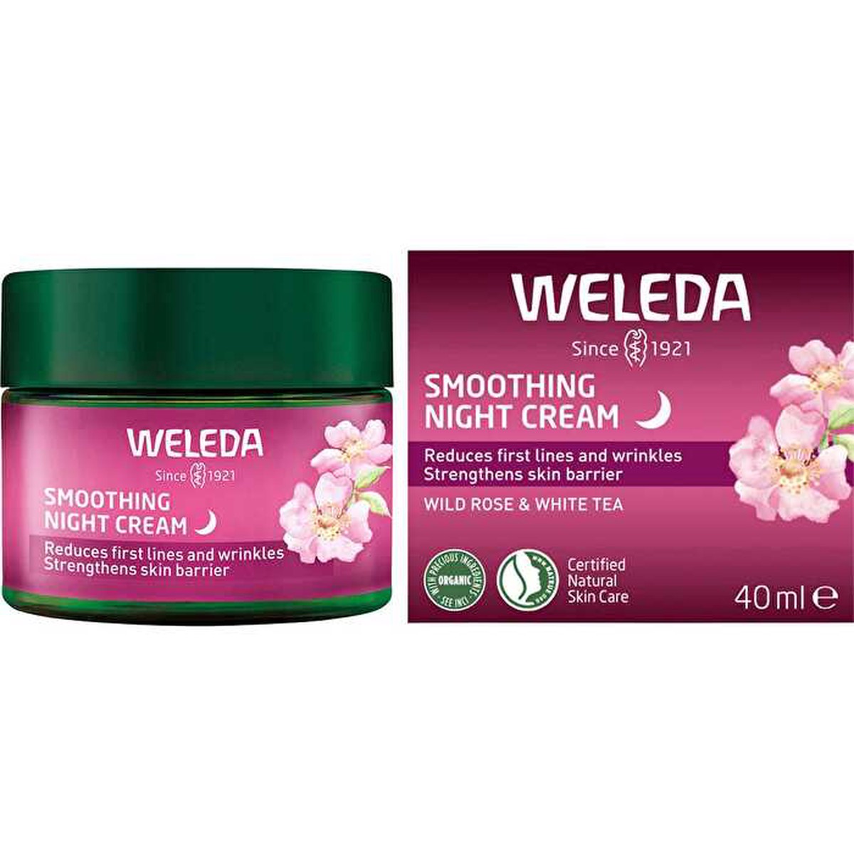 Weleda Smoothing Night Cream Wild Rose White Tea 40ml