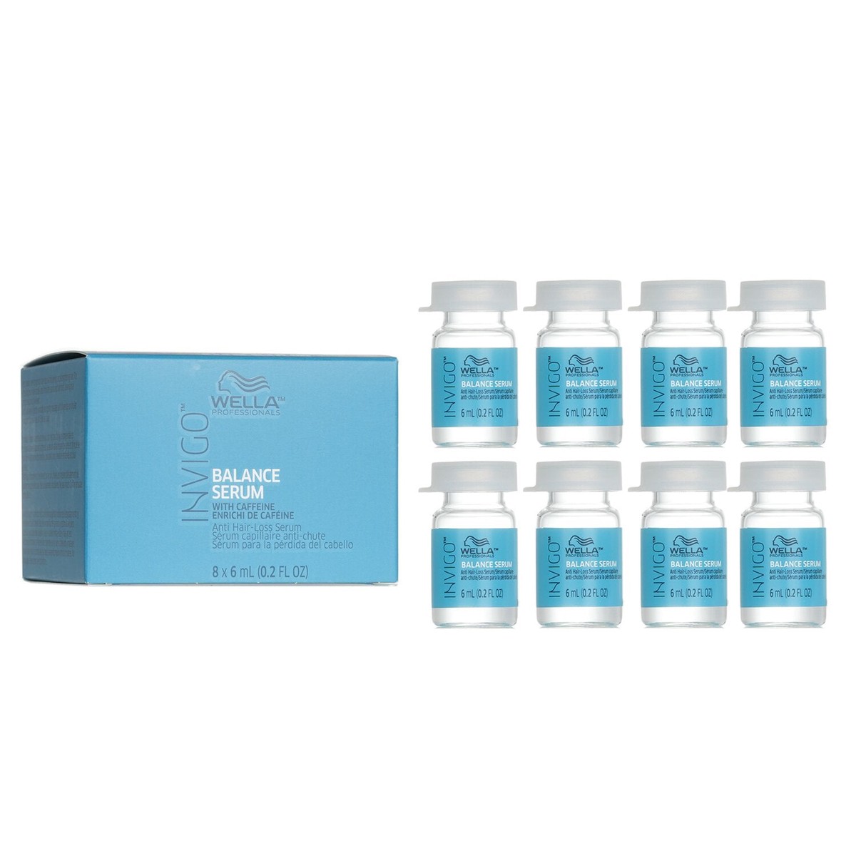 Wella Invigo Balance Anti Hair Loss Serum 8x6ml02oz