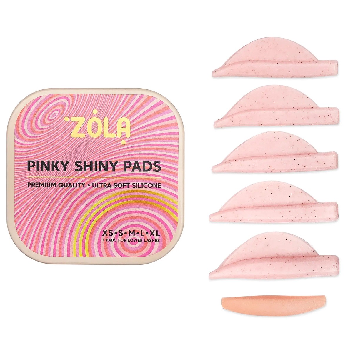 ZOLA Silicone molds for laminating Pinky Shiny Pads (XS S M L XL)