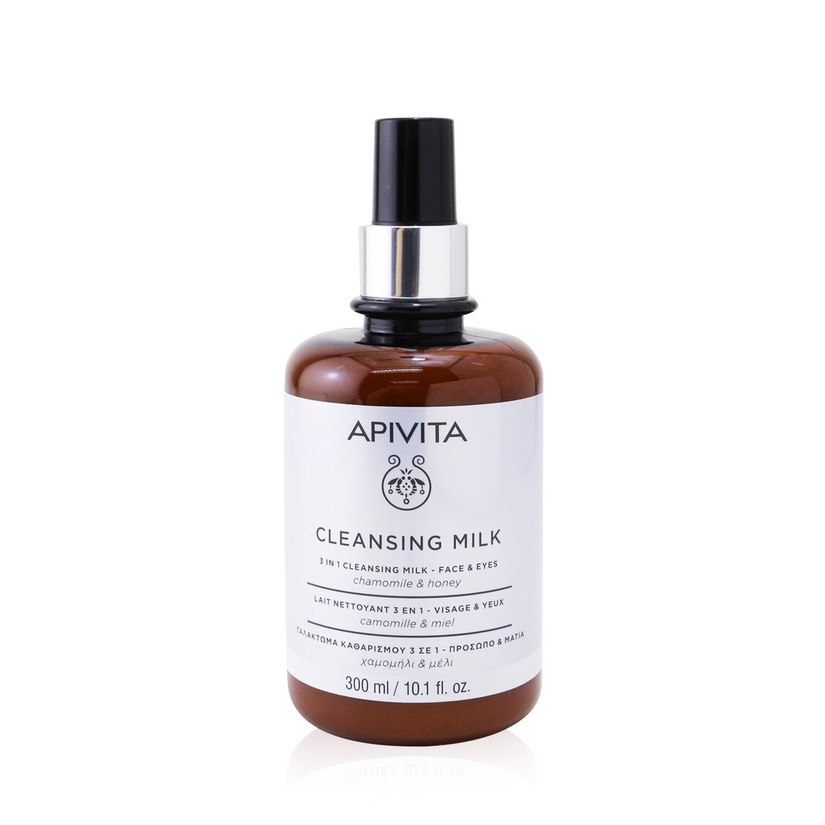 Apivita 3 In 1 Cleansing Milk For Face Eyes 300ml101oz