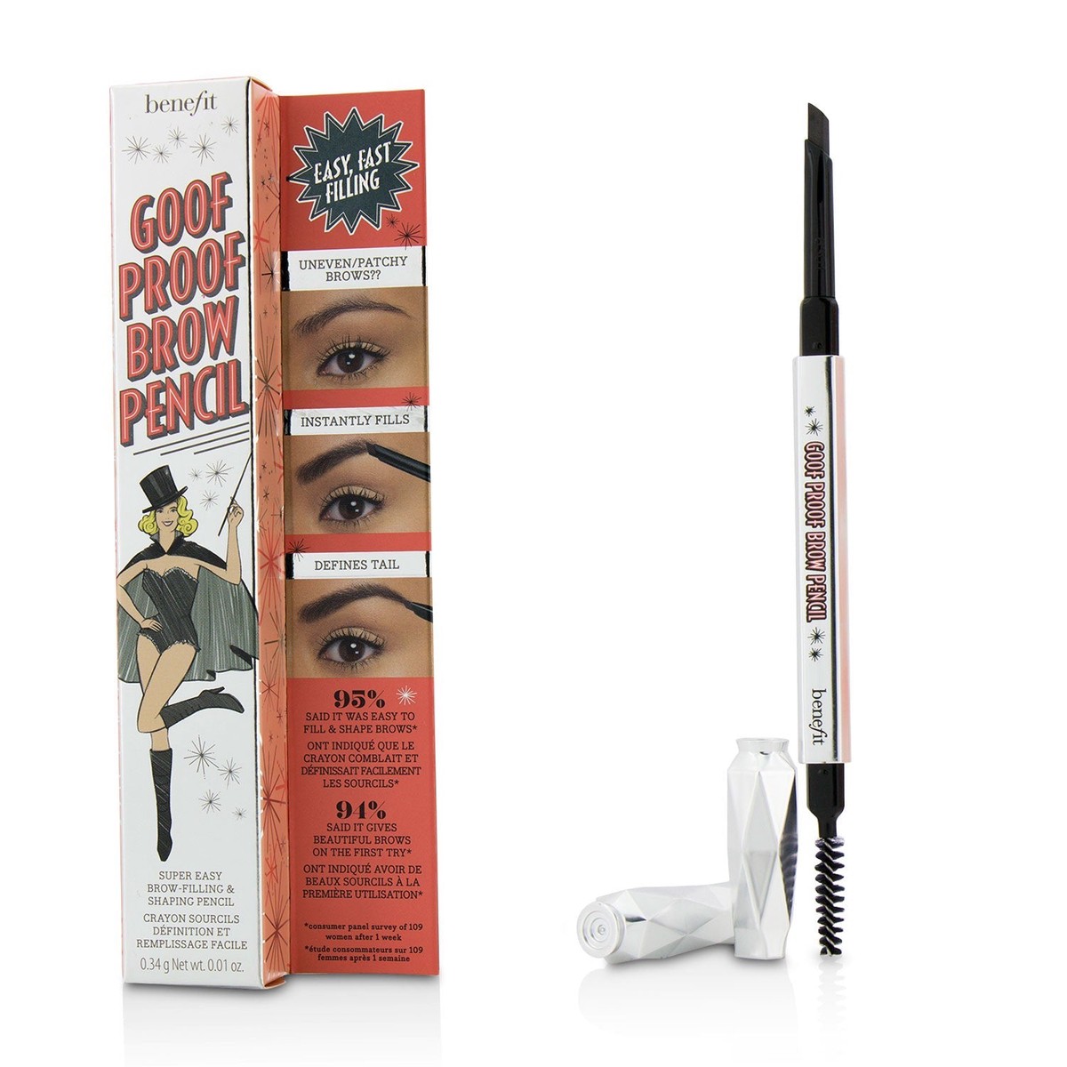 Benefit Goof Proof Brow Pencil - 6 (Deep) 034g001oz