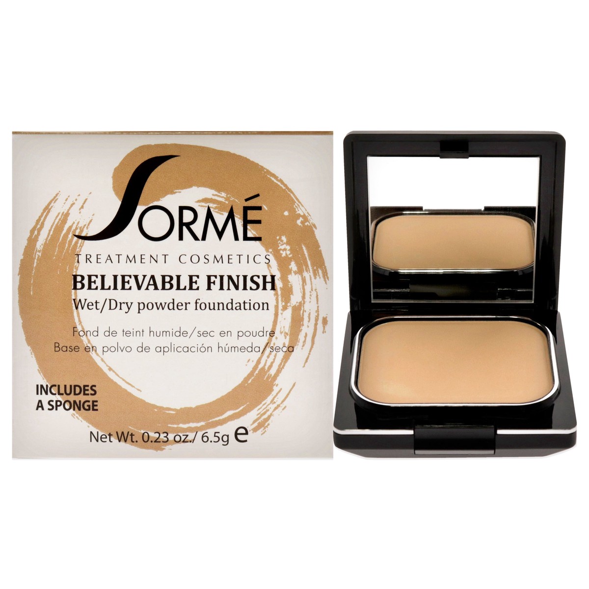 Sorme Cosmetics Believable Finish Powder Foundation - Classic Ivory by Sorme Cosmetics for Women - 023 oz Foundation