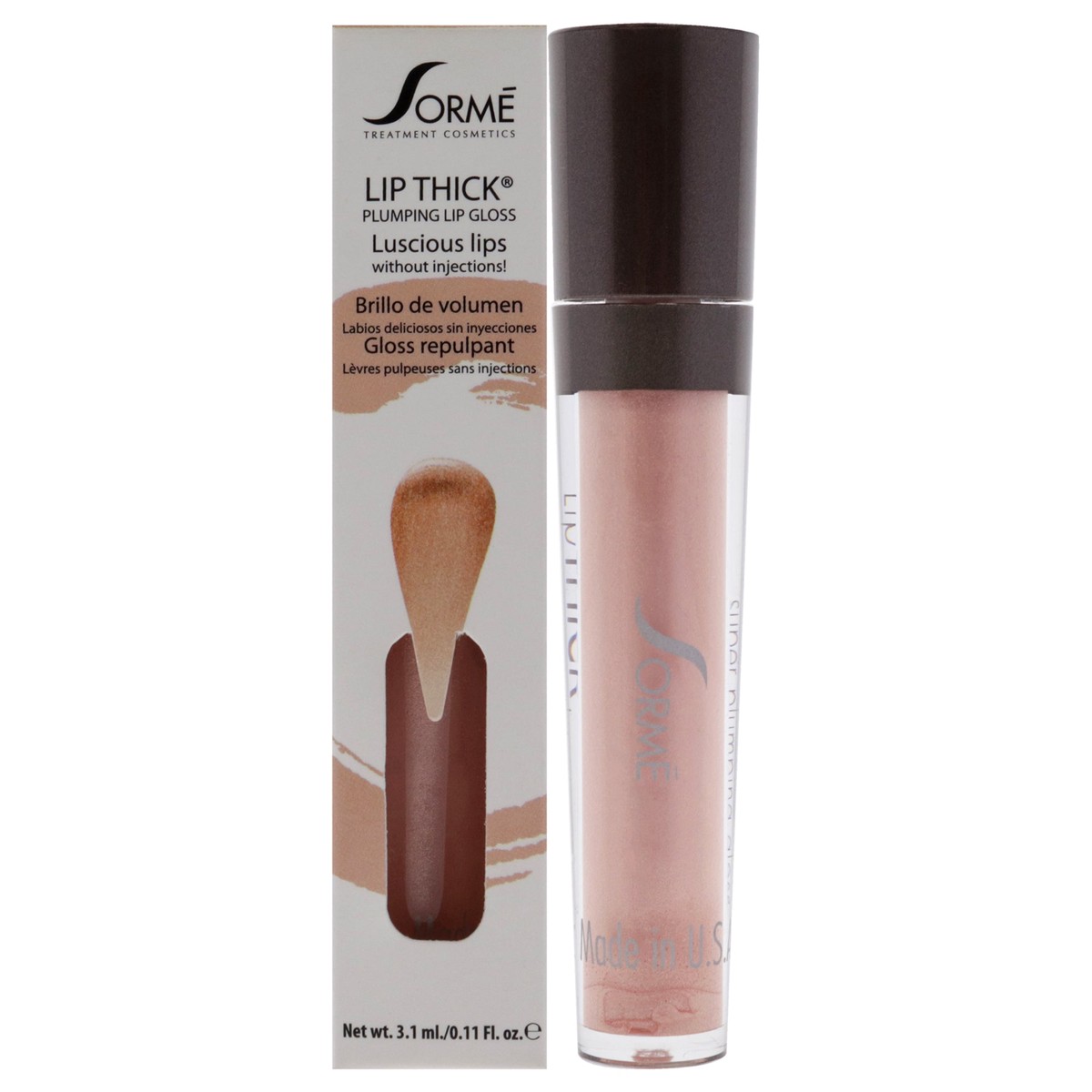 Sorme Cosmetics Lip Thick Plumping Lip Gloss - Cosmic by Sorme Cosmetics for Women - 011 oz Lip Gloss