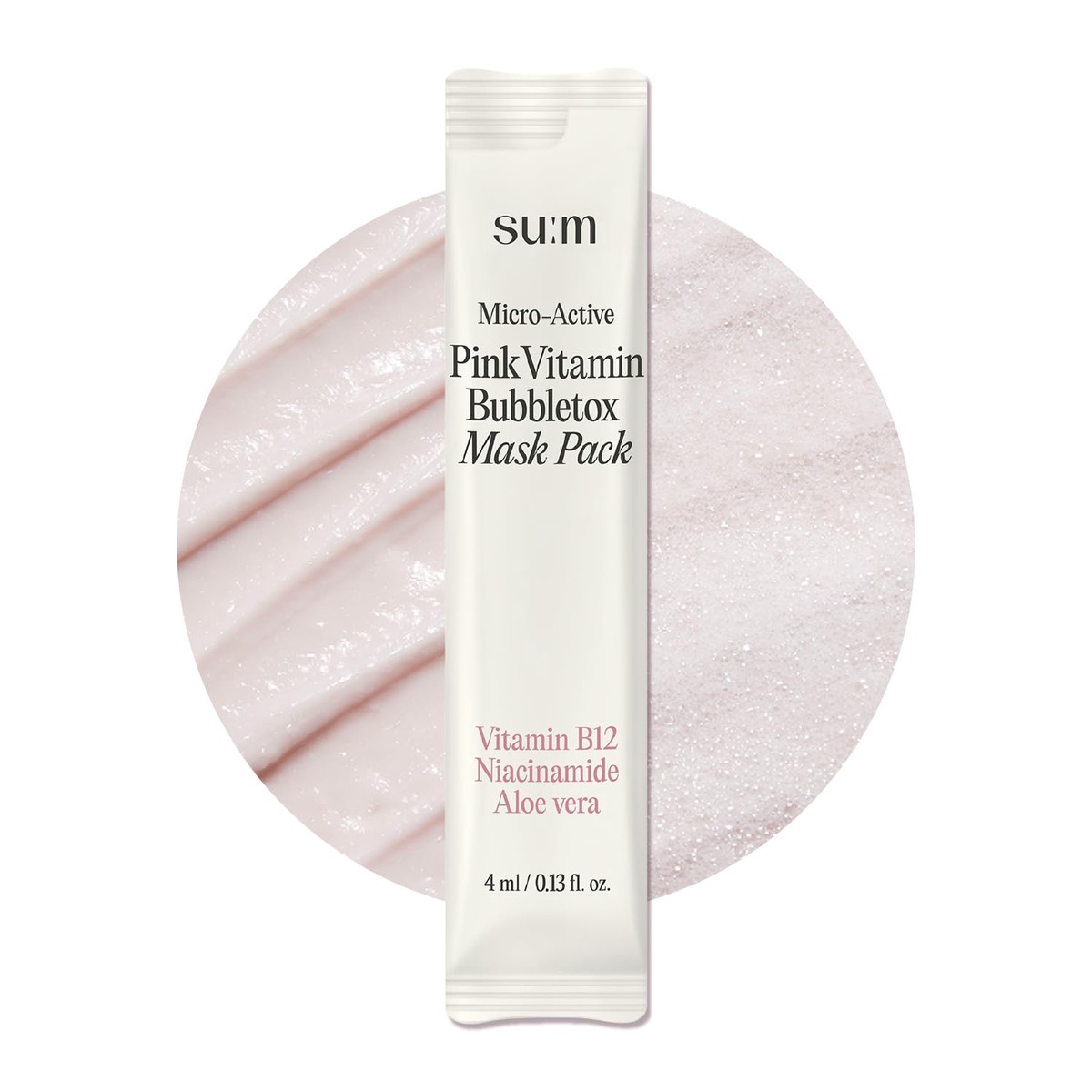 sum37 Micro-Active Pink Vitamin Bubble Tox Mask Pouch 4ml x 14