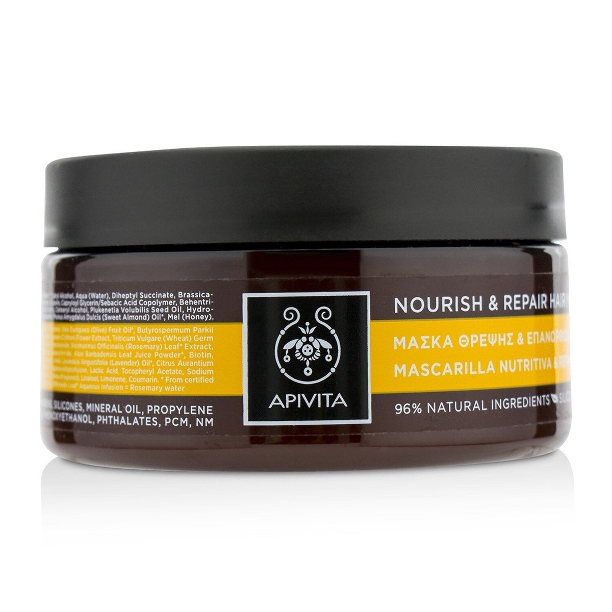 Apivita Nourish Repair Hair Mask with Olive Honey 200ml676oz