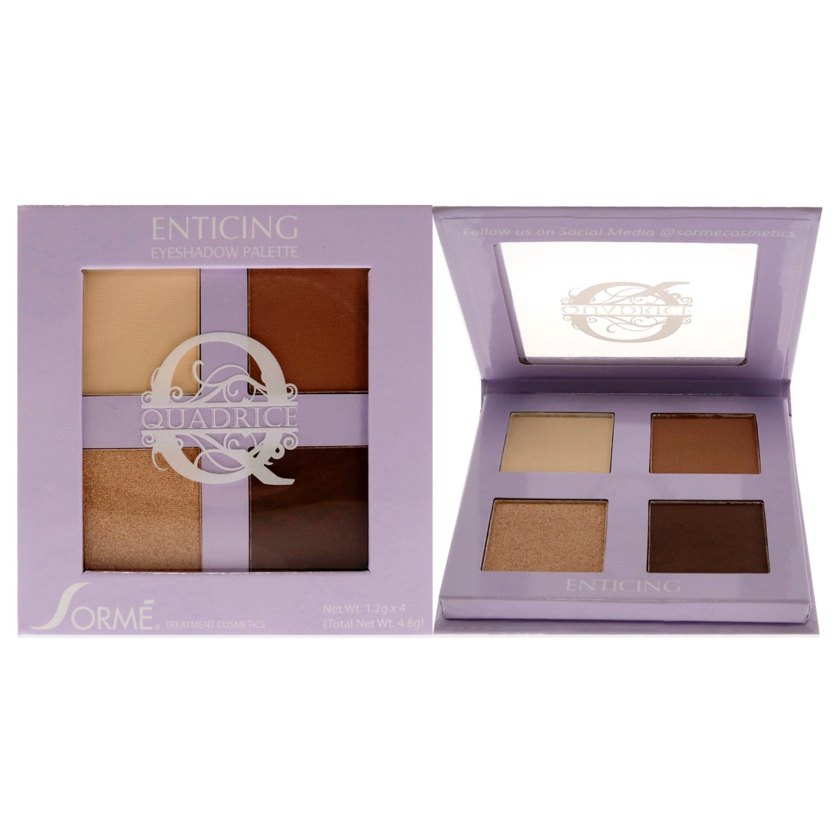 Sorme Cosmetics Quadrice Eyeshadow Palette - Enticing by Sorme Cosmetics for Women - 016 oz Palette