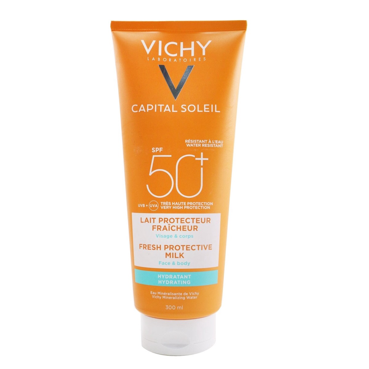 Vichy Capital Soleil Fresh Protective Milk SPF 50 (Water Resistant - Face Body) 300ml101oz
