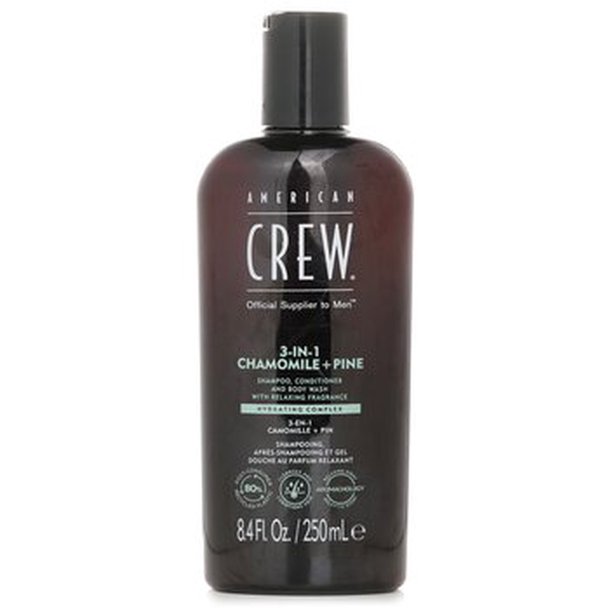 American Crew 3-in-1 Chamomile Pine Shampoo Conditoner And Body Wash 250ml84oz