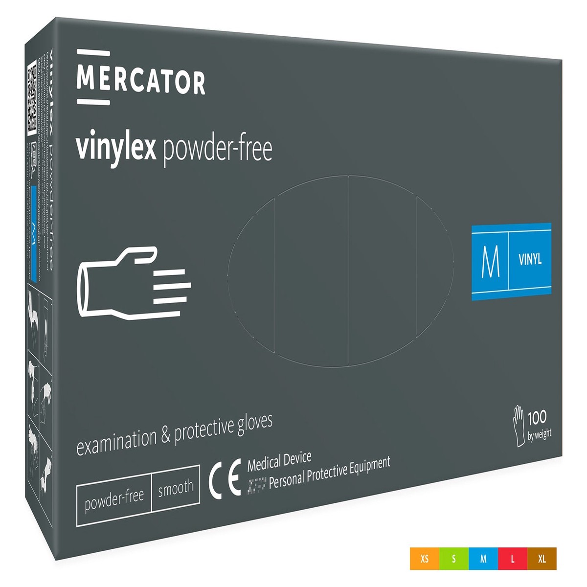 Vinylex PF Disposable vinyl gloves powder-free M 100 pcs