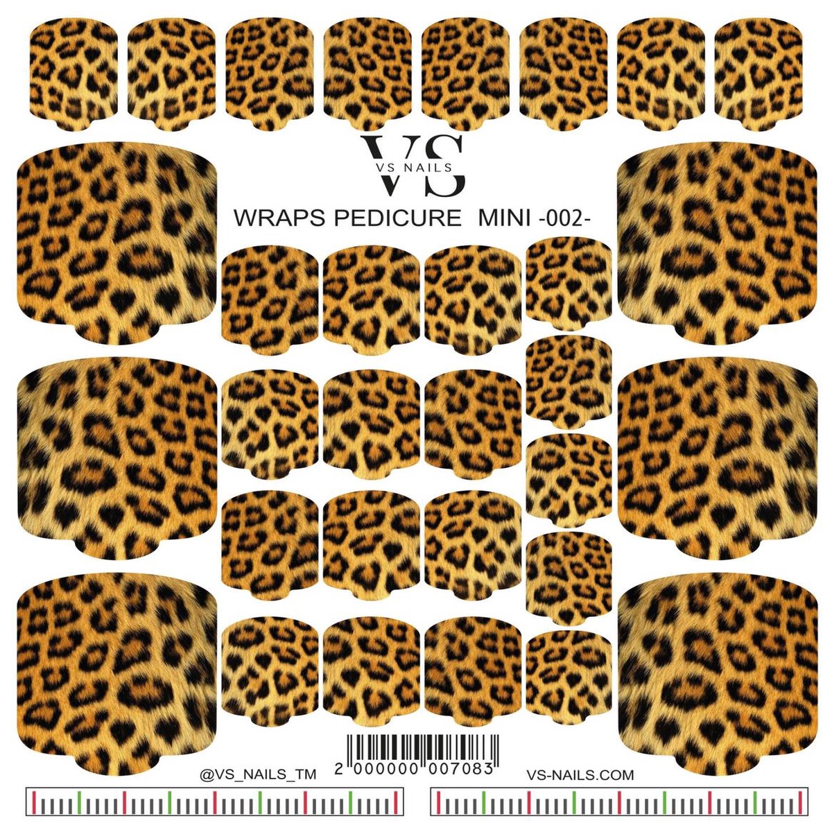 VS NAILS Pedicure Miniwraps Nr2