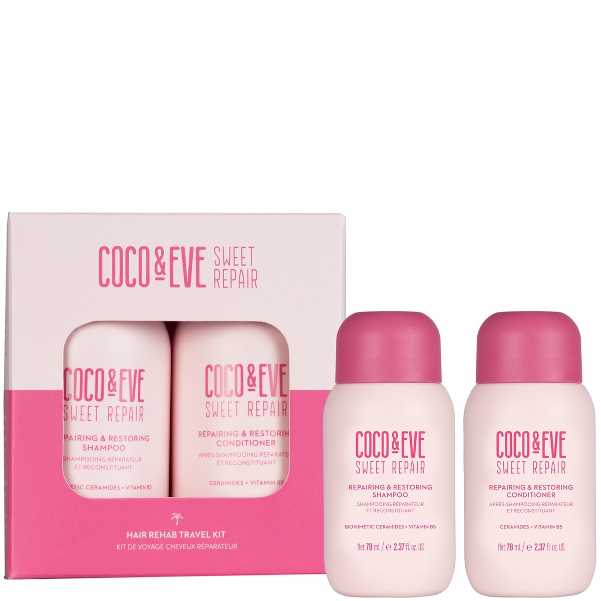 Coco Eve Sweet Repair Shampoo Conditioner Travel Set