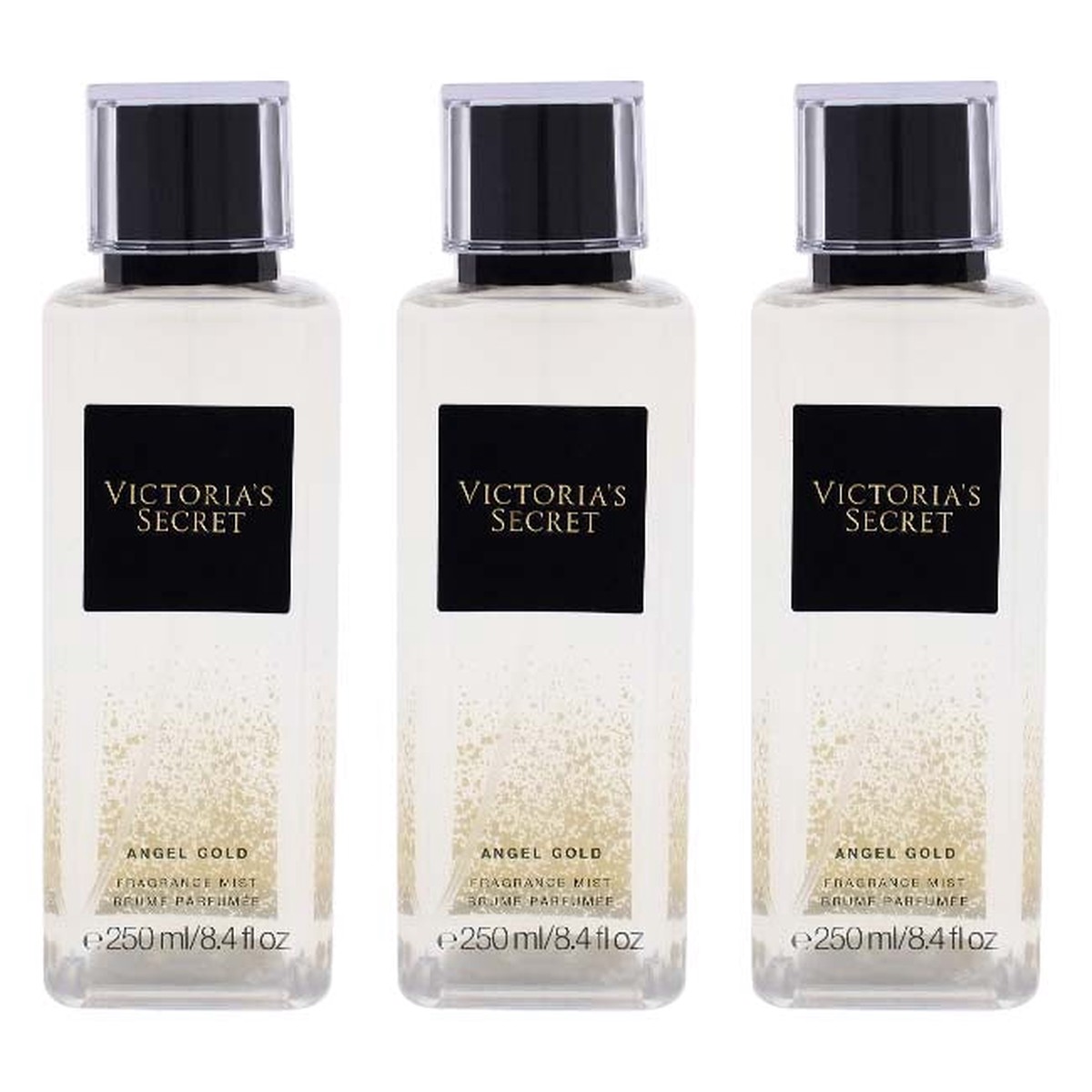 Victorias Secret Gold Angel by Victorias Secret for Women - 84 oz Fragrance Mist - Pack of 3