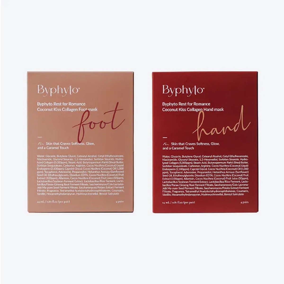 Byphyto Coconut Kiss Collagen Hand Foot Mask 2-Piece Set