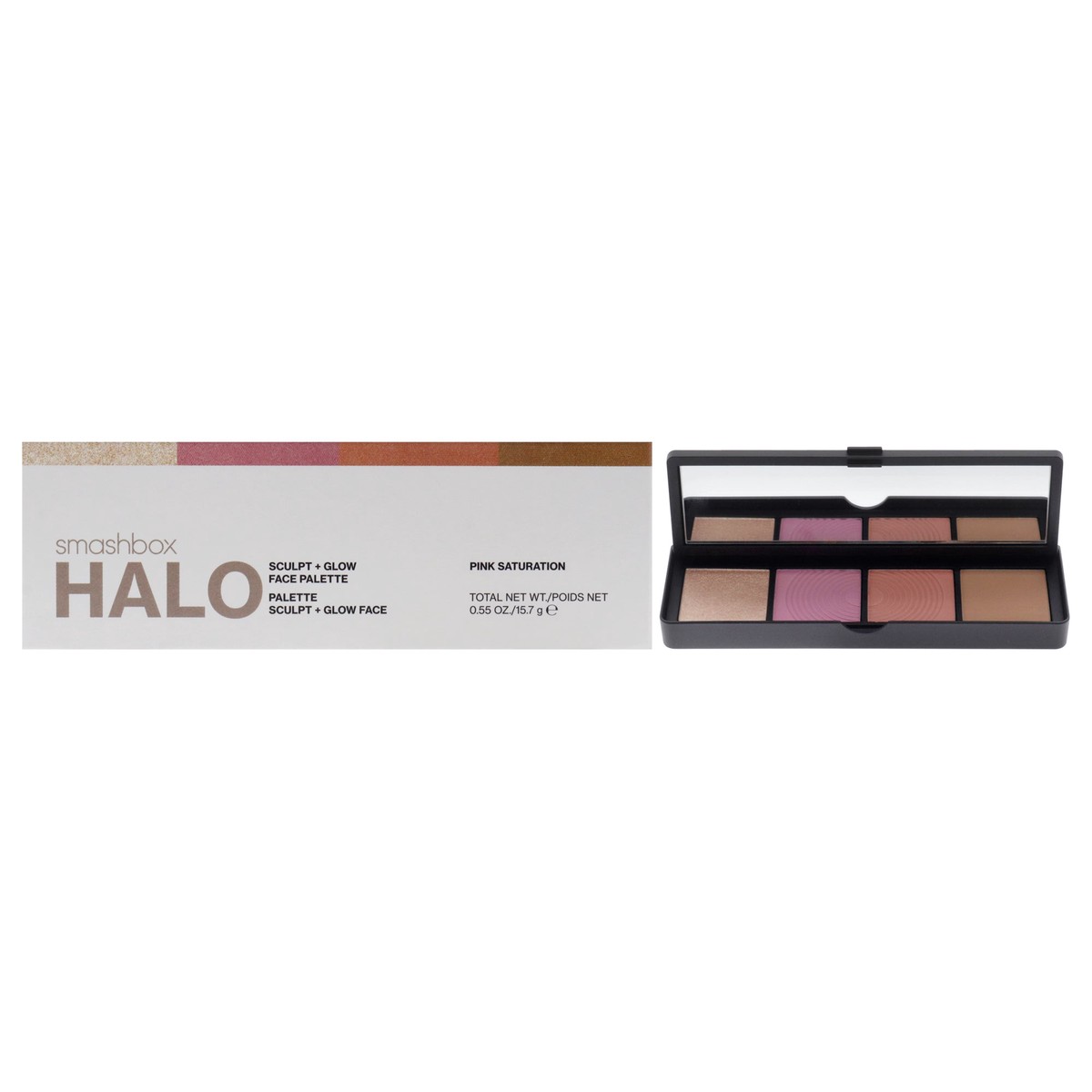 Smashbox Halo Sculpt Plus Glow Palette - Pink Saturation by SmashBox for Women - 055 oz Makeup