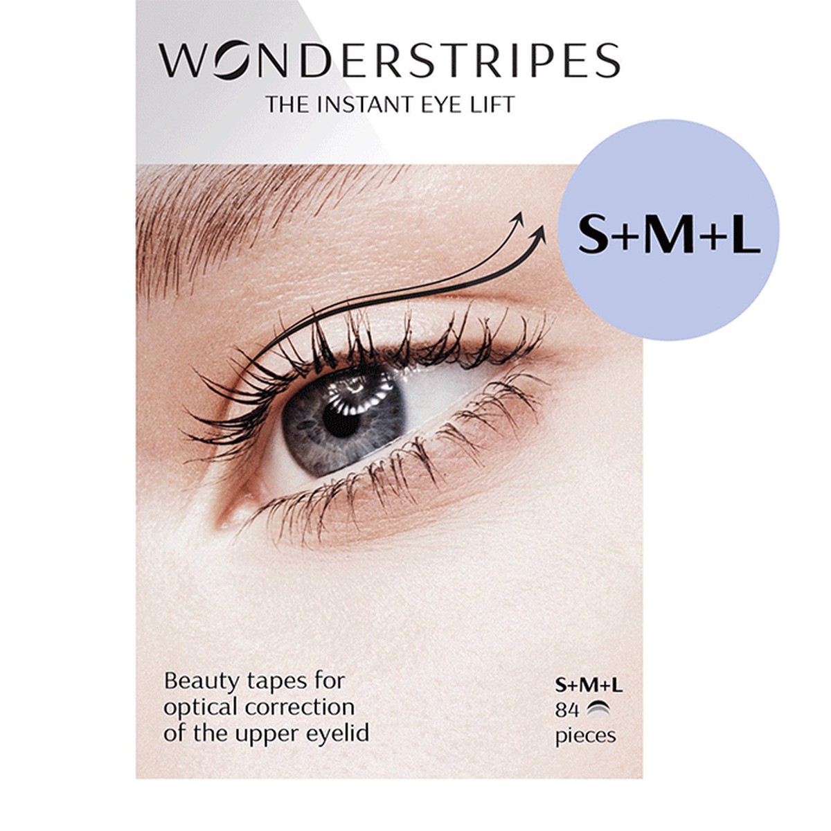 WONDERSTRIPES (SML) Beauty Patches - orginal upper eyelid lifting tape 84 patches